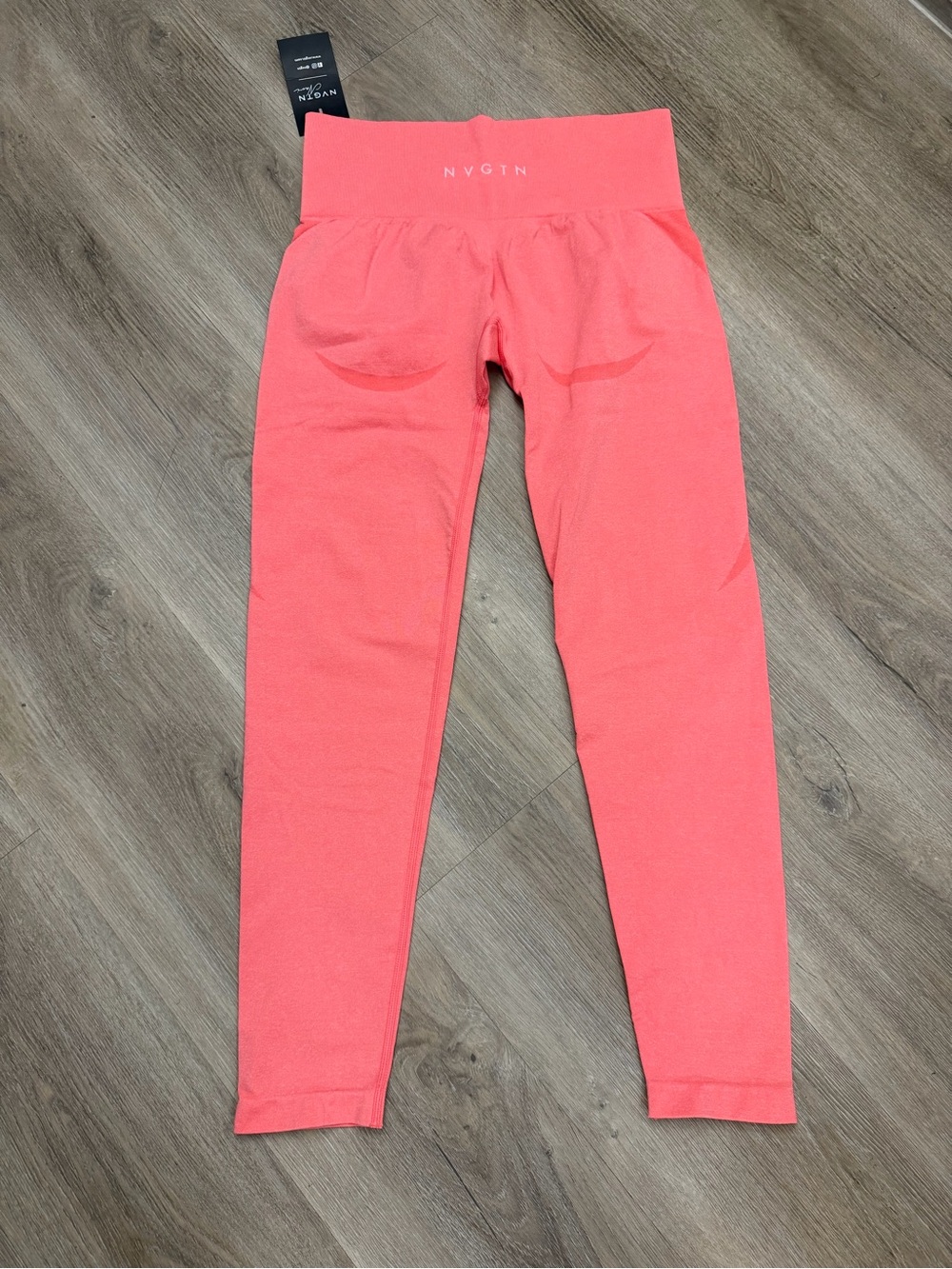 NVGTN Navi Seamless Leggings Women’s L Coral Pink Activewear 251